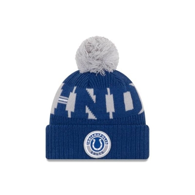 Blue Indianapolis Colts Hat - New Era NFL Cold Weather Sport Knit Beanie USA2496301